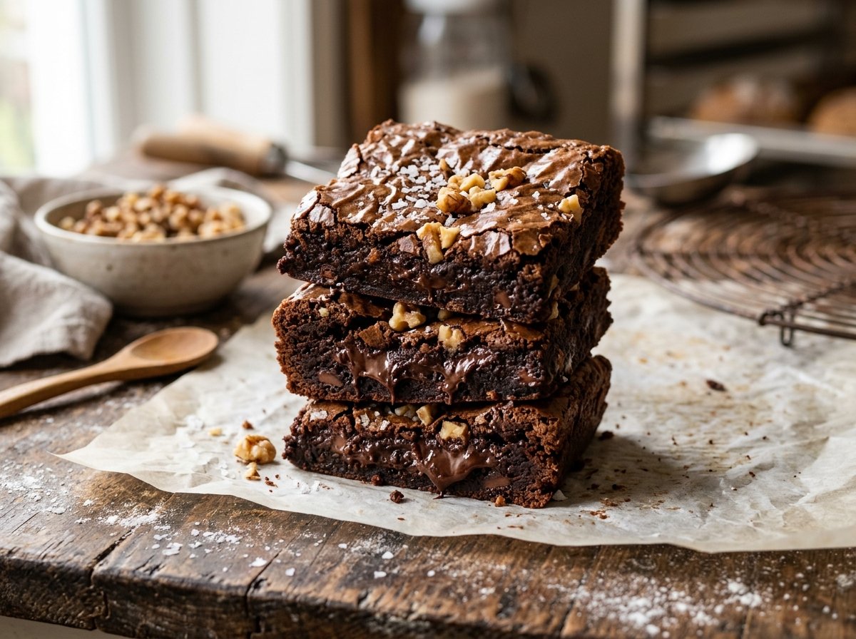 Classic Dark Chocolate Brownies